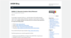 Desktop Screenshot of blog.aksw.org
